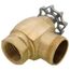 H730A Rough Brass Stop ASM 1" Adj. w/ CONC WH,