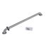 1-1/2" x 36" Stainless Steel Grab Bar w/ Concealed Flange (Peened)