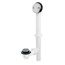 Full Kit, Plastic Tubular - Touch-Toe Stopper with Chrome Finish Trim, P9228