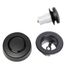 True Blue Bath Waste Trim Kit w/ Touch Toe Stopper, Finished Drain Spud (Matte Black)