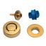 True Blue Bath Waste Trim Kit w/ Uni-Lift Stopper (Brushed Gold)