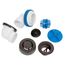 True Blue PVC Bath Waste Half Kit w/ Push n' Pull Stopper & Test Kit, Finished Drain Spud (Oil Rubbed Bronze)