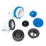 True Blue PVC Bath Waste Half Kit w/ Push n' Pull Stopper & Test Kit, Finished Drain Spud (Matte Black)