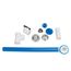True Blue 24" FLEX PVC Bath Waste Full Kit w/ Uni-Lift Stopper (Chrome)