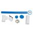 True Blue 24" FLEX PVC Bath Waste Rough-In Kit (Chrome Plated Zinc)