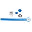 True Blue 24" FLEX PVC Bath Waste Rough-In Kit, Direct Drain (Chrome Plated Brass)