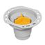 1-1/2" PVC Freestanding Two-Piece Tub Drain with Stainless Steel Flange