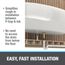 1-1/2" PVC Freestanding Two-Piece Tub Drain with Stainless Steel Flange