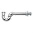 1-1/2" P-Trap, 20 Ga, Milwaukee Code w/ Deep Flange & Brass Nuts, 782DFBN-1