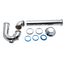 1-1/2" x 48" Stainless Steel Grab Bar w/ Concealed Flange (Peened)