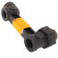 1" x 1" x 1" Side-In/Top-Out Black Meter Bar (6" Length)