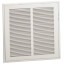 16" x 25" (Wall Opening Size) White Sidewall/Ceiling Return Air Filter Grille (659 Series)