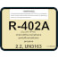 R-402A Refrigerant ID Labels (Pack of 10)