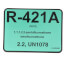 R-421A Refrigerant ID Labels (Pack of 10)