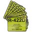R-422D Refrigerant ID Label (Pack of 10)
