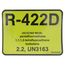 R-422D Refrigerant ID Label (Pack of 10)