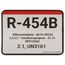 R-454B Cylinder Tank Label (Pack of 10)
