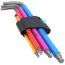 950/9 Hex-Plus HF 1 Metric 9-Piece L-Key Set w/ BlackLaser & Holding Function (Multicolor)