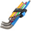 950/9 Hex-Plus HF 1 Metric 9-Piece L-Key Set w/ BlackLaser & Holding Function (Multicolor)