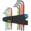 967/9 TX HF 1 9-Piece L-Key Set for TORX Screws w/ Holding Function (Multicolor)