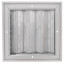 11" x 11" (Wall Opening Size) White Aluminum Horizontal Register, Opposed Blade Damper (A501OB Series)