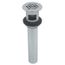 1-1/4" Grid Drain w/ 6" Tailpiece (Chrome-Plated)