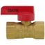 1/2" 2-Piece Threaded Gas Ball Valve
