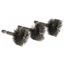 1-1/4" ID, 1-7/16 " Actual Brush Diameter, Steel, Power Fitting and Cleaning Brush (Pack of 3)