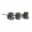 2" ID, 2-1/4 " Actual Brush Diameter, Steel, Power Fitting and Cleaning Brush (Pack of 3)