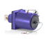 Rhino-Hide 1 Pole Fem 45 Deg Receptacle 1 Hole Bus Bar, 313MCM-777MCM Cable (Purple)