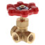1/4" FNPT 3-Way Gauge Valve (Brass)