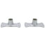 Chrome Plated Jumbo Shower Bar Flanges (Pair)