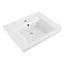 Boulevard Center Hole Only Pedestal Sink Top (White)