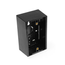 Surface-mount Back Box, Single-Gang, 1.89" Box Depth (Black)