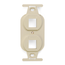 Quickport, Duplex Type 106 Insert, 2-port (Ivory)
