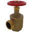 1-1/2" FNPT X MNST Angle Hose Valve (Rough Brass)