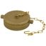 2-1/2" NST Cap With Chain (Rough Brass)