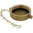 2-1/2" NST Cap With Chain (Rough Brass)