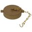 2-1/2" BCT/NYCORP Cap With Chain (Rough Brass)