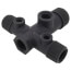 1-1/4" x 1" x 3-5/8" Sch. 80 PVC Solid Tank Tee