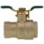 LFFBV-TC-TH 3/4" 2-Piece Full Port Threaded Ball Valve w/ Test Cock & Tee Handle (Lead Free)