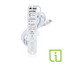 15A Medical Grade Power Strip w/ Load Monitoring Inform , 4-outlet, 15" Cord
