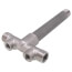 1" x 10" Stainless Steel O-Ring Solid Tank Tee