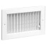10" x 8" (Wall Opening Size) White Sidewall/Ceiling Register (A611OB Series)