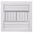 10" x 10" (Wall Opening Size) White Sidewall/Ceiling Register (A614OB Series)
