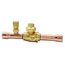 1/4" ODF BVSS Series Refrigeration Ball Valve w/ Access Valve, Brass Locking Seal Cap (R-410A)