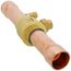 1-1/8" ODF BVSS Series Refrigeration Ball Valve w/ Access Valve, Brass Locking Seal Cap (R-410A)