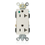 20A Decora Plus Duplex Receptacle/outlet, Hospital Grade, Self-grounding (Light Almond)