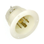 20A, 347/600V 3-Phase Y, NEMA L20-20P, 4P, 4W, Flanged Inlet Locking Receptacle, Non-Grounding (White)