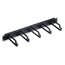 5-ring Horizontal Manager, 1RU, 4" Metal Rings
